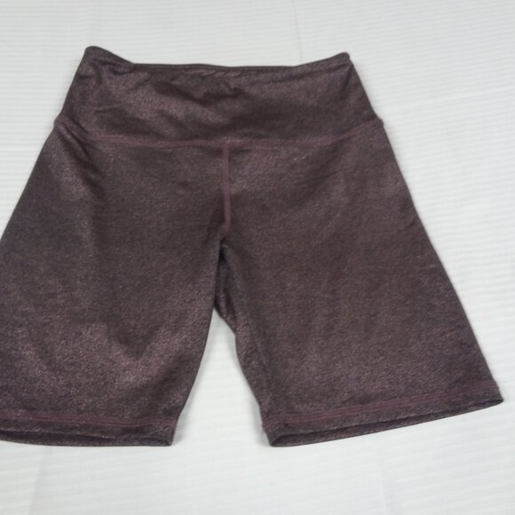 FOREVER 21 DARK PURPLE GLITTER WOMENS BIKE SHORTS STRETCH SIZE SMALL L88 - Picture 2 of 4